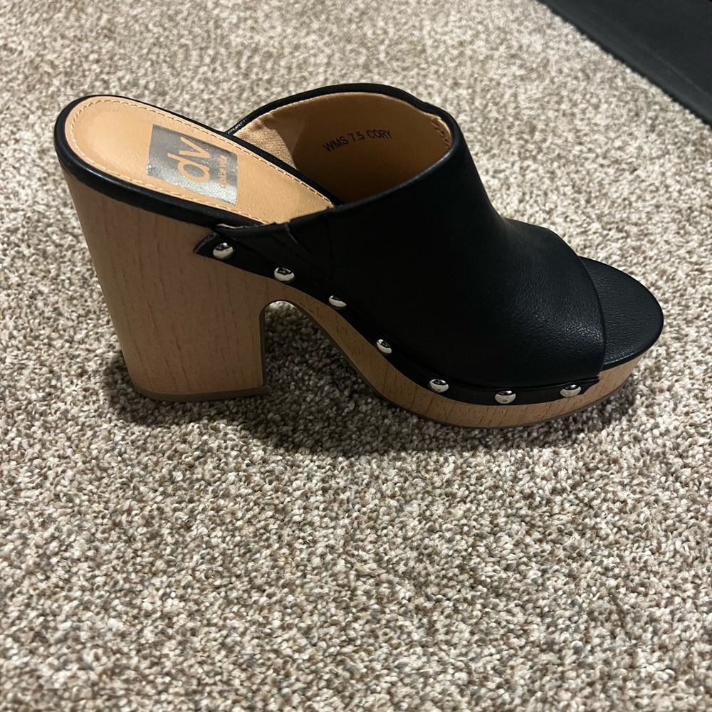 Stylish Black Platform Mules by DV by Dolce Vita